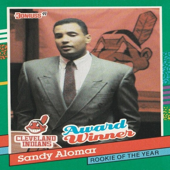 Sandy Alomar MLB Card Collection - 6 Cleveland Indians MLB Cards - Picture 5 of 7